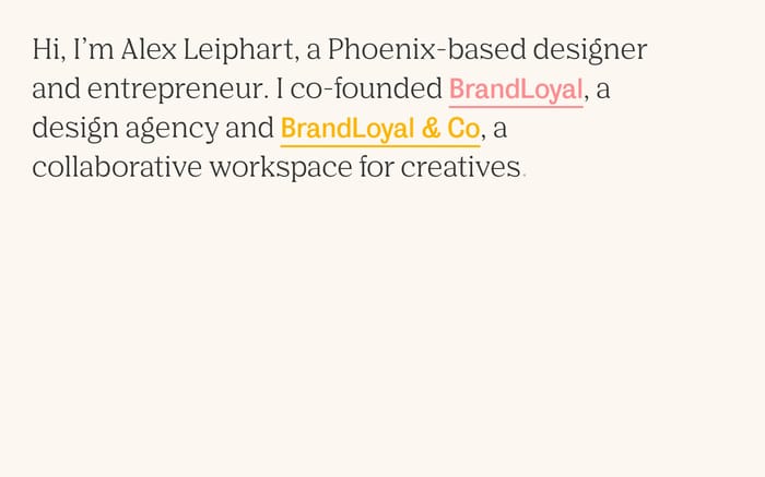 Alex Leiphart website preview