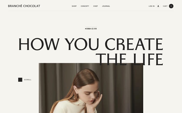 Branché chocolat website preview