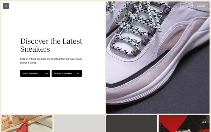 Sneak in peace website preview