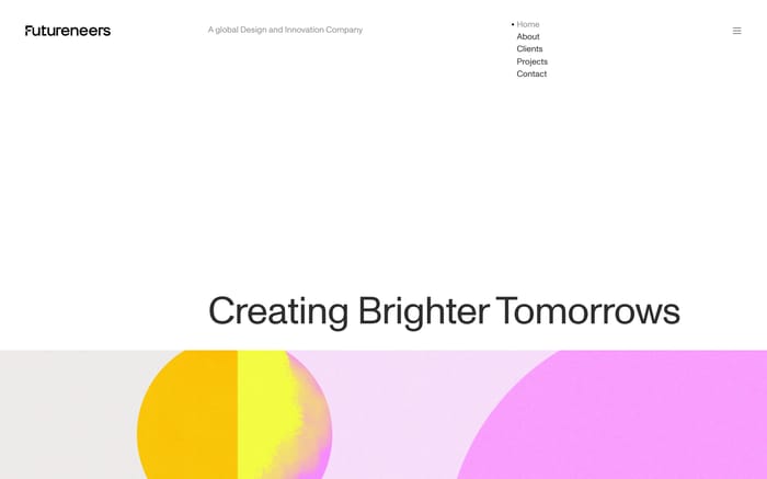 Futureneers website preview