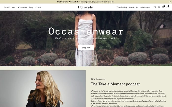Holzweiler website preview