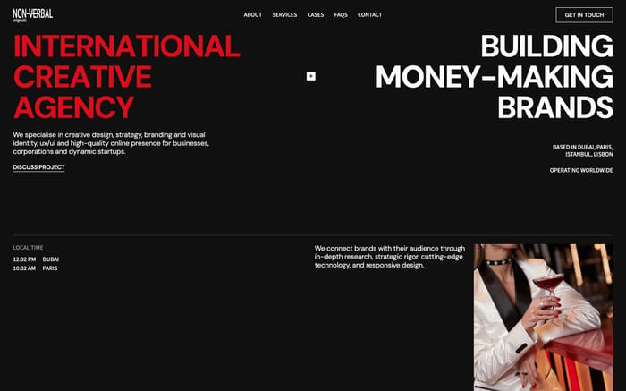 Non-Verbal Originals website preview