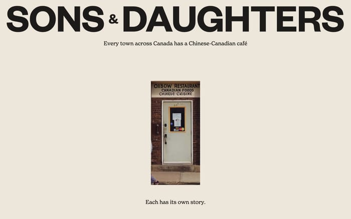 Sons And Daughters website preview