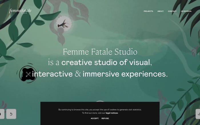 Femme Fatale Studio website preview