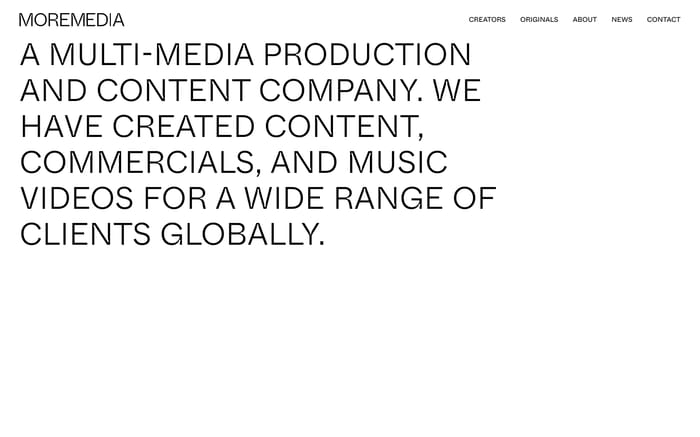 More Media website preview