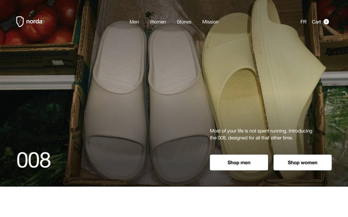 Norda Run website preview
