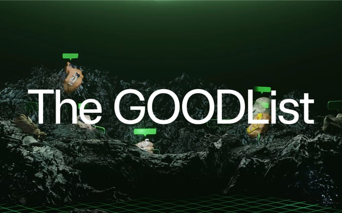 The goodlist website preview