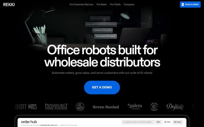 Rekki website preview