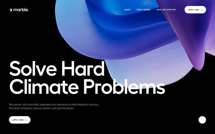 Marble website preview