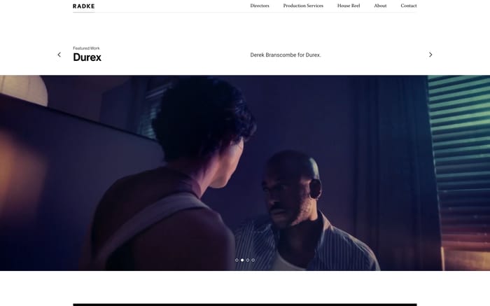 Radke website preview