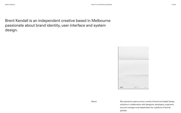 Brent Kendall website preview