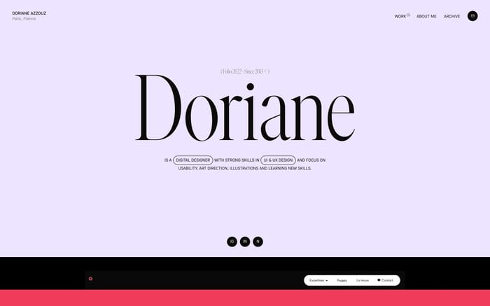 Doriane Azzouz website preview