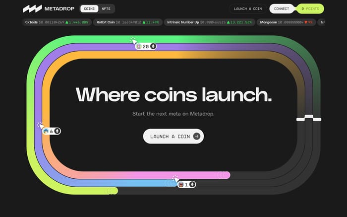 Metadrop website preview