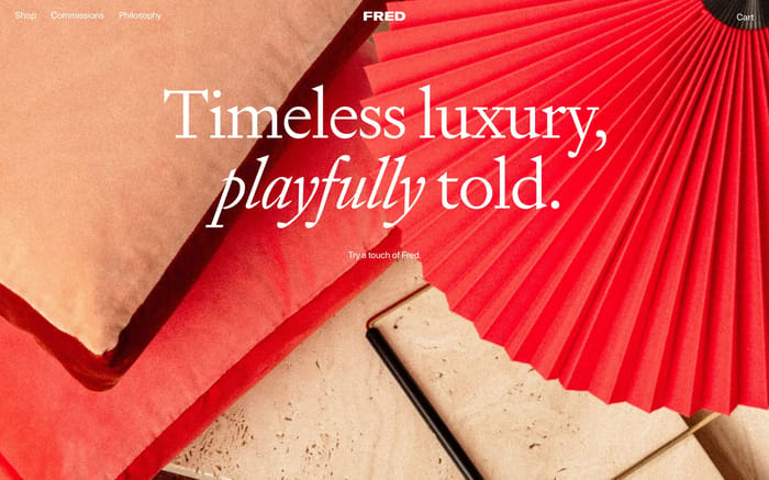 Fred website preview