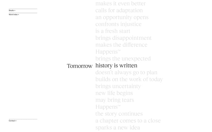 Tomorrow Happens website preview