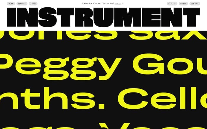 Instrument website preview