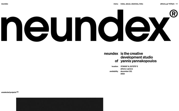 Neundex website preview