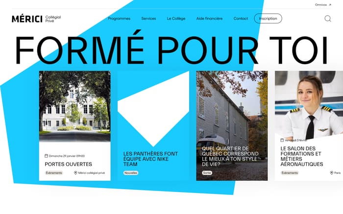 Mérici website preview