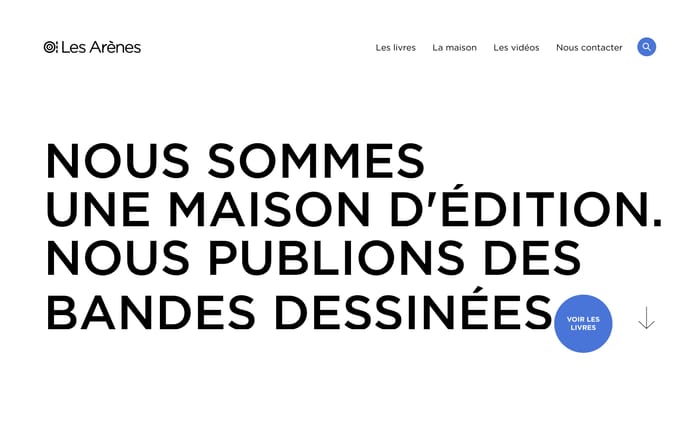 Éditions Les Arènes website preview