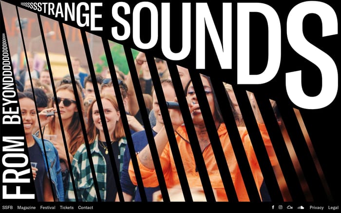 Strange Sounds from Beyond website preview