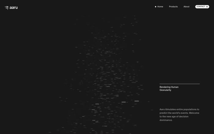 Aaru website preview