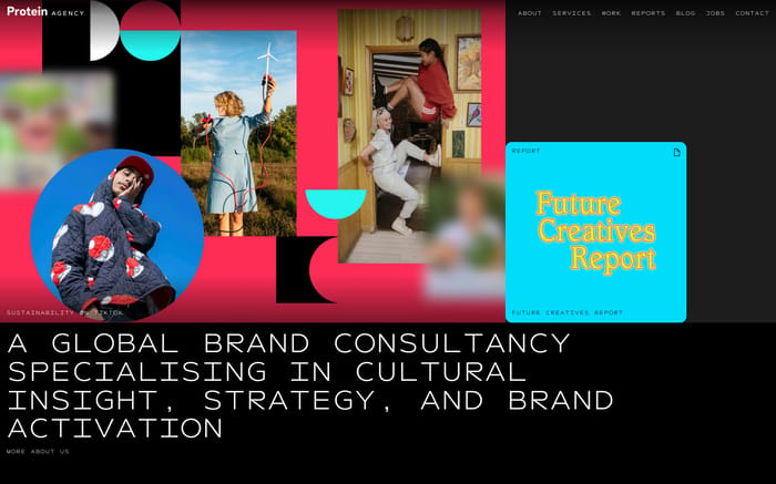 Protein Agency website preview