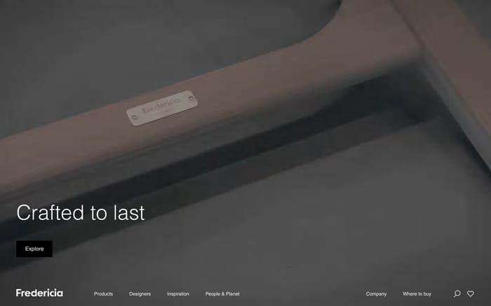 Fredericia website preview