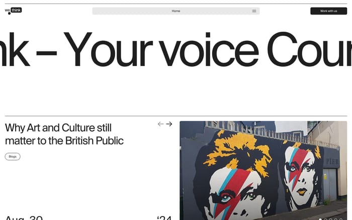 We Think website preview