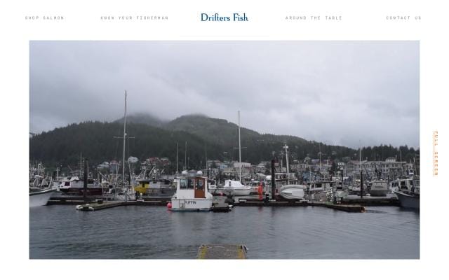 Drifters fish website preview