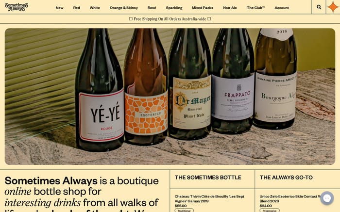 Sometimes Always website preview