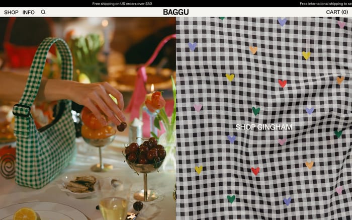 Baggu website preview