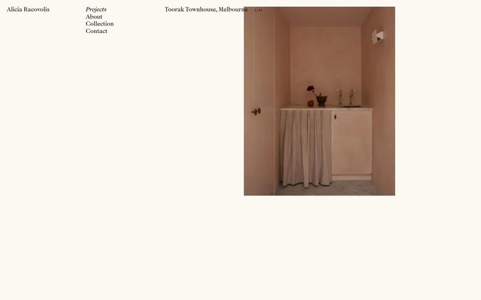 Alicia Racovolis website preview