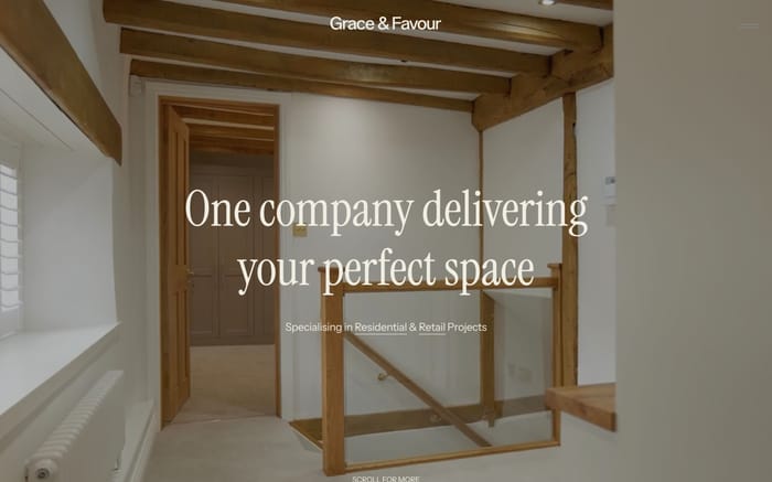 Grace and Favour website preview