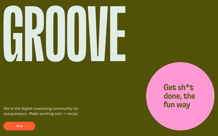 Groove website preview