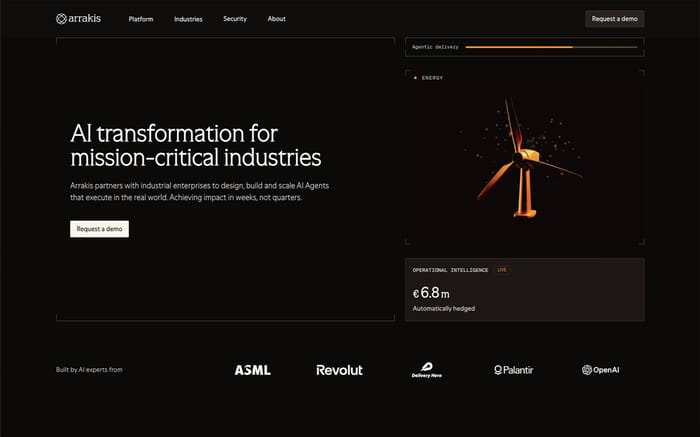 Arrakis website preview