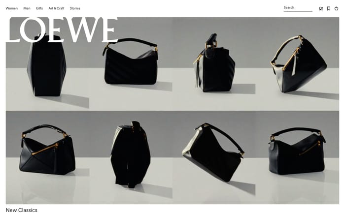Loewe website preview