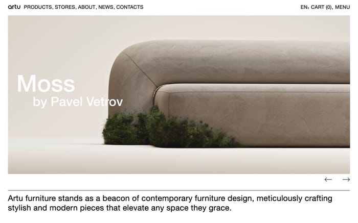 Artu website preview