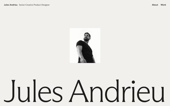 Jules Andrieu website preview