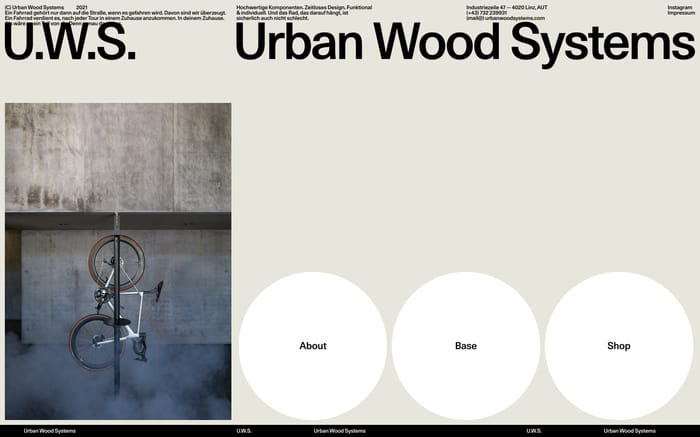 Urban Wood Systems website preview