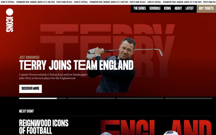 Icons Series website preview