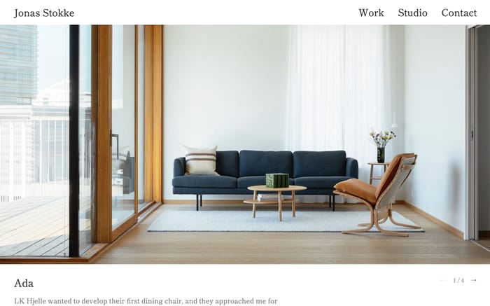 Jonas Stokke website preview