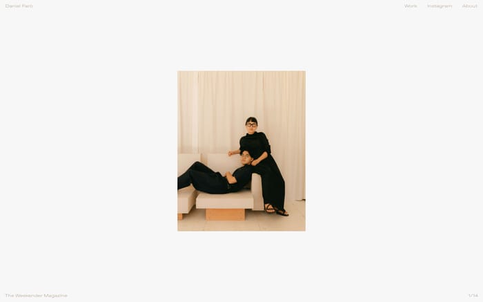 Daniel Farò website preview