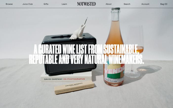 Notwasted website preview