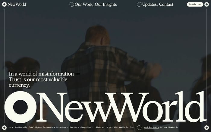 NewWorld website preview