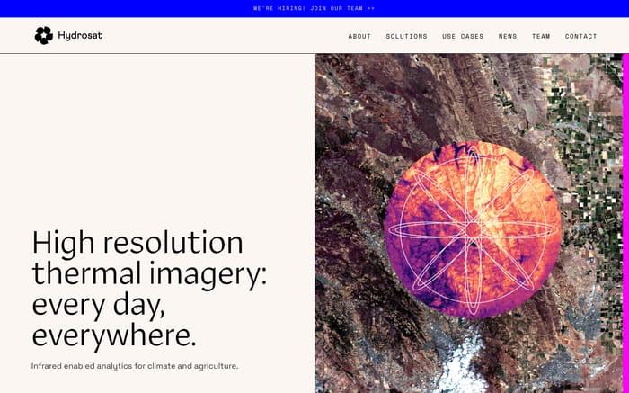 Hydrosat website preview