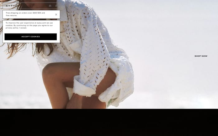 Eytys website preview