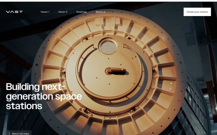 Vast website preview