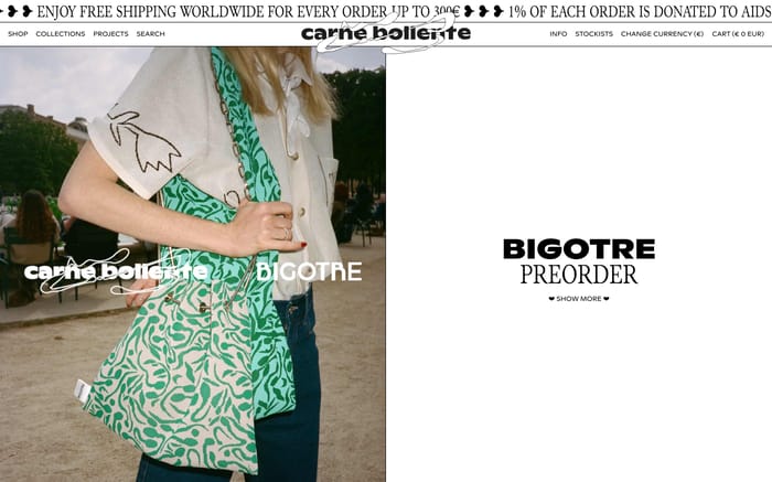Carne Bollente website preview
