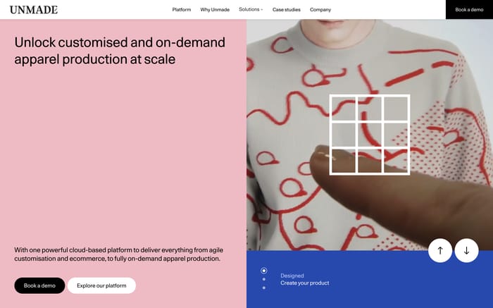 Unmade website preview