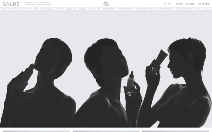 Galdé website preview